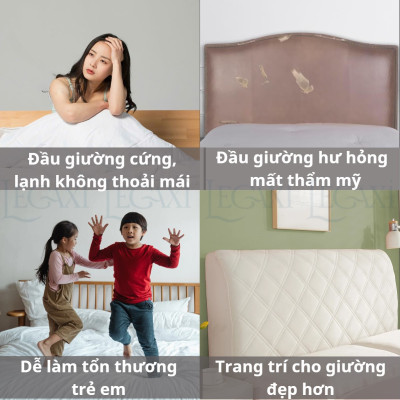 Vỏ Bọc Bảo Vệ Đầu Giường Chất Nhung Dày Dặn Co Giãn Tốt, Chống Bụi Bẩn, Va Đập Cho Trẻ Em, Người Lớn