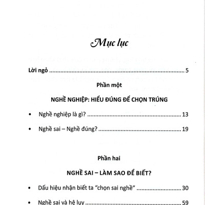 Nghề Sai Nghề Đúng - Chọn Sao Cho Trúng