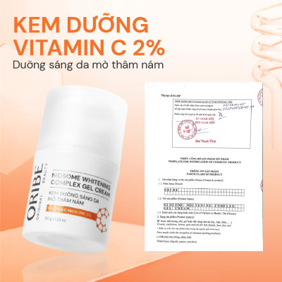 Kem Dưỡng Ẩm Vitamin C 2% Oribe hỗ trợ trắng da, mờ nám