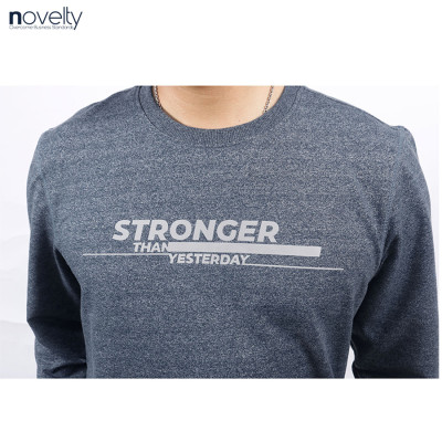 Bộ nỷ chui đầu họa tiết phản quang Novelty Regular fit xanh xám đậm NBNMMDMT3R230635B