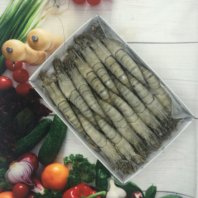 Tôm sú nguyên con sinh thái Seaprodex kích cỡ 14 con/hộp, 500gr