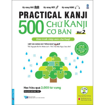 Sách Combo 500 Chữ Kanji Cơ Bản Vol.1 + Vol.2 (kèm CD) First News