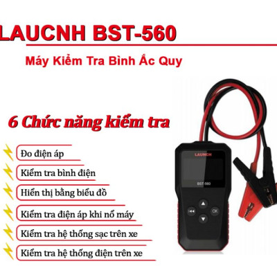 Thiết bị kiểm tra bình Ắc Quy cầm tay Launch BST-560