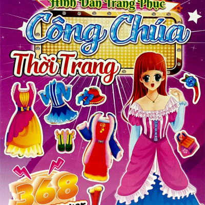 368 Bóc Dán Sticker - Hình Dán Trang Phục Công Chúa - Quyển 3 - Thời Trang