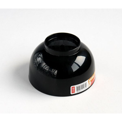Bát nhựa tròn nhỡ màu đen (Ø13.6×8.1cm) - Hàng nội địa Nhật Bản nhập khẩu chính hãng