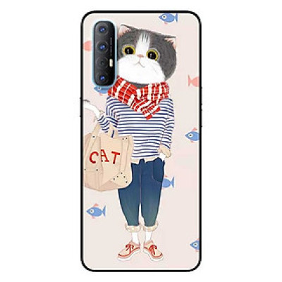 Ốp lưng dành cho Oppo Reno 3 Pro mẫu Người Mèo