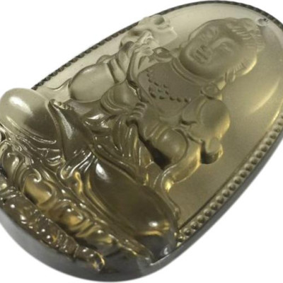 Mặt Dây Chuyền Đại Thế Chí Bồ Tát Thạch Anh Khói Ngọc Quý Gemstones DTCBTTAK