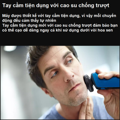Máy cạo râu khô và ướt Philips S5466/03, pin Li-ion, thời gian sử dụng 17 lần cạo ( 50 phút) - Hàng chính hãng, bảo hành 24 tháng