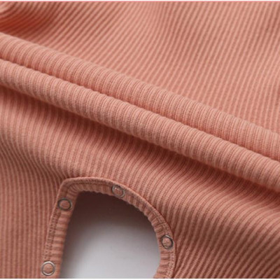 Bodysuit dài tay cotton trơn màu cho bé trai tặng kèm turban gấu xinh xắn, phong cách Hàn Quốc size 0 - 24 tháng