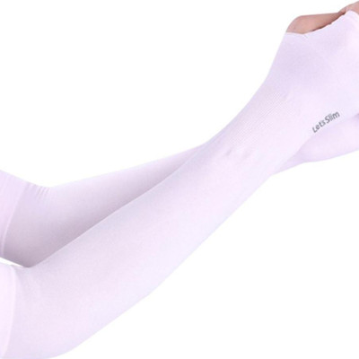 Găng tay xỏ ngón chống nắng - Trắng