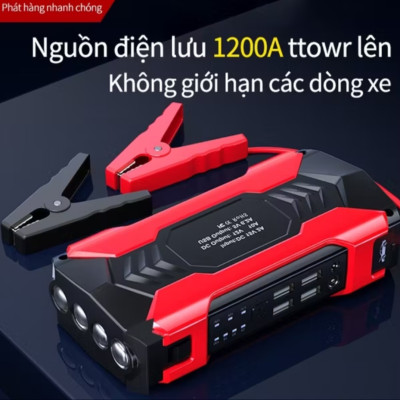 BỘ KÍCH ĐỀ NỔ MÁY KHẨN CẤP CHO XE HƠI ÔTÔ XE MÁY KIÊM SẠC DỰ PHÒNG THÔNG MINH MẪU MỚI CHẤT LƯỢNG