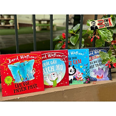 (In màu toàn bộ) BỘ 4 CUỐN SÁCH SIÊU HÀI HƯỚC - David Walliams - Nguyễn Xuân Nhật, Hoàng My dịch - Nhã Nam - NXB Hội nhà văn