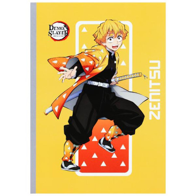 Tập Dán Gáy Demon Slayer - Kẻ Caro - 120 Trang 70gsm - Thiên Long NB-110/DS - Zenitsu