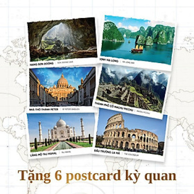 Bưu thiếp kỳ quan thế giới ( bộ 6 ảnh ) - Nhà Sách Á Châu