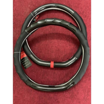 ️ĐỦ HÃNG️ Bọc Vô Lăng D Cut Cacbon Phối Da Thoáng Khí Kèm Sọc  Đỏ Thể Thao