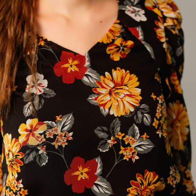 Áo Hoa Marigold TOP183 Thời trang thiết kế Hity