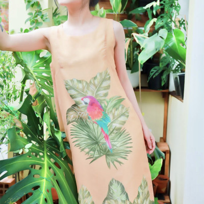 Đầm mặc nhà sang trọng LMcation Alice- Rừng nhiệt đới