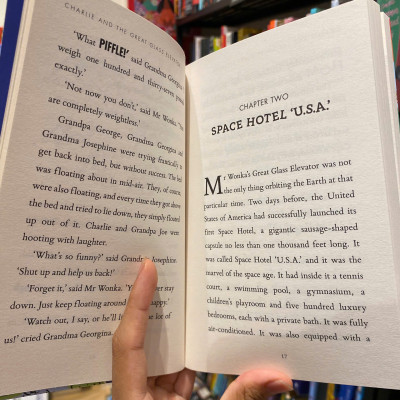 Sách - Charlie and The Great Glass Elevator by Roald Dahl | Childrens Fantasy Fiction / Ngoại văn Trẻ em Tiếng Anh