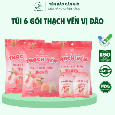 Yến Đảo - Thạch Tổ Yến Vị Đào Hương Vị Trái Cây Tươi Ngon, Dinh Dưỡng Cho Cả Gia Đình