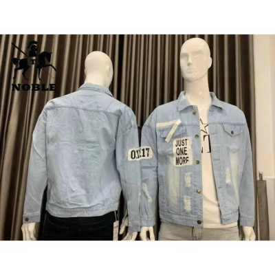 Áo khoát jean nam đẹp Just one more cực chuẩn siêu chất-A3123