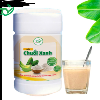 [combo 2 hủ] Bột Chuối Xanh FTAKY, Chuối Rừng 100%, Bột Chuối Nguyên Chất Sấy Lạnh ,Giàu Chất xơ, Vitamin, Hủ 500g,