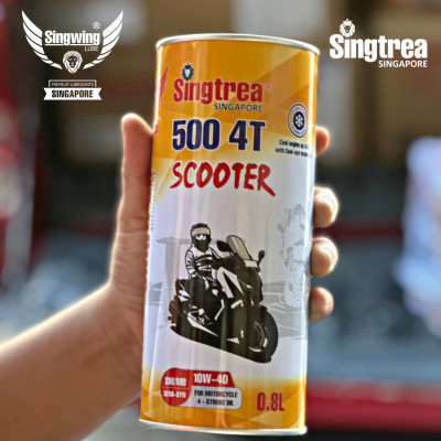 [PHIÊN BẢN TẾT 2024] - Nhớt xe máy Singtrea 500 Scooter 4T 10W40 Lon 0.8L