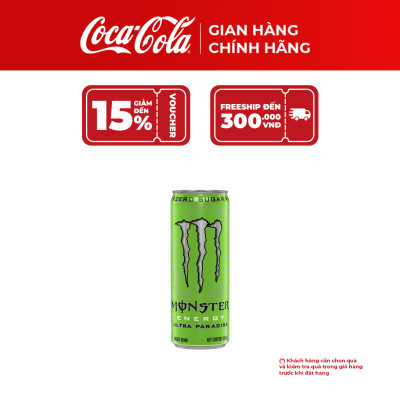Hộp 6 Lon Nước Giải Khát Tăng Lực Monster Energy Ultra Paradise 355ml/Lon