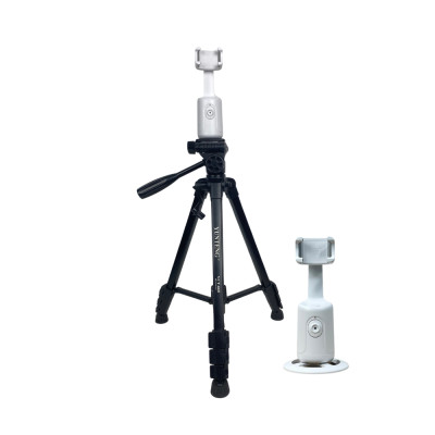 Combo Tripod Yunteng VCT-668 Gimbal Xoay tự động P01 - Hỗ trợ quay video, chụp ảnh dễ dàng - Hàng chính hãng