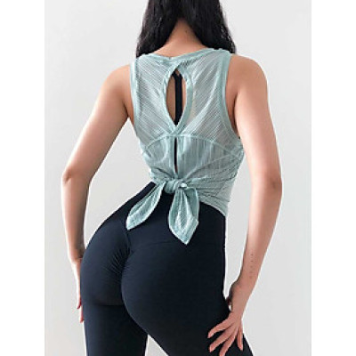 Áo tank top mặc ngoài lưới buộc dây phía sau mặc 2 kiểu