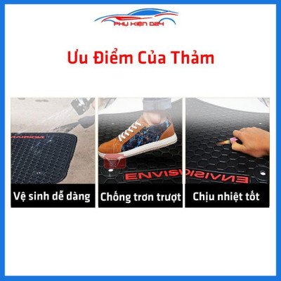 Lót sàn ô tô cao su Attrage 2015-2016-2017-2018-2019-2020-2021-2022 không mùi chống trơn trượt