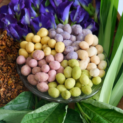 Đậu Phộng Sữa chua 160g DGfoods/Natural multi-colored yogurt coated peanuts/Ăn chay/HVNCLC,quà Tết,Mẫu Tết