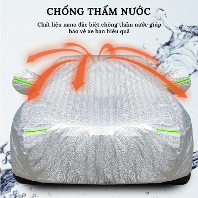 Bạt Phủ Xe Ô Tô Toyota Vios, Altis, Camry, Fortuner, Innova, Yaris, Rush, Hilux, Wigo, Land Cruiser, Cross Tráng Nhôm 