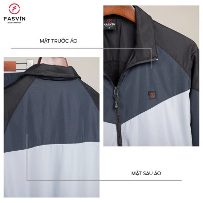 Bộ quần áo thể thao nam FASVIN BD24637.HN chất vải gió dán 02 lớp dày dặn ấm áp