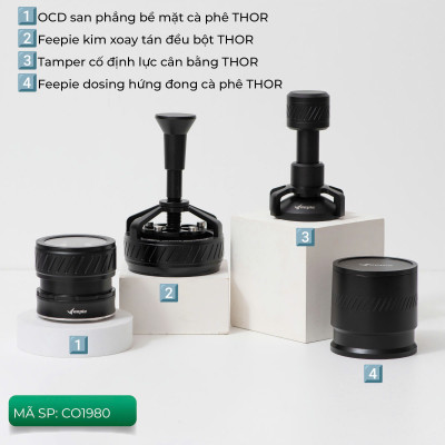 Combo dụng cụ pha espresso Diagonal line Series Feepie