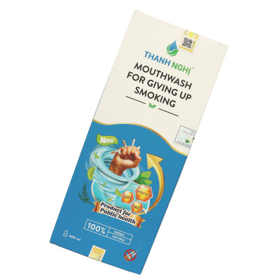 Nước Súc Miệng Cai Thuốc Lá, Thuốc Lào Thanh Nghị - Hỗ trợ cai thuốc lá hiệu quả (Mẫu mới) 01 chai x 400ml