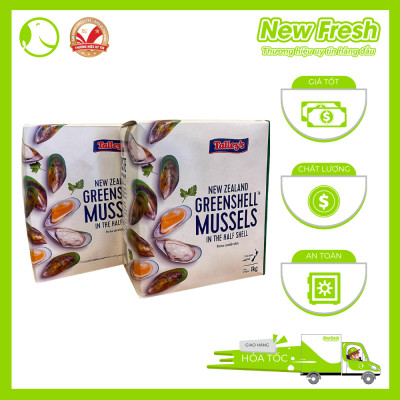 Vẹm Xanh Newzealand Talley - Hộp 1Kg (20-30 con)