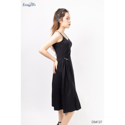 Đầm thun hai dây, tà bong Emspo DS4127