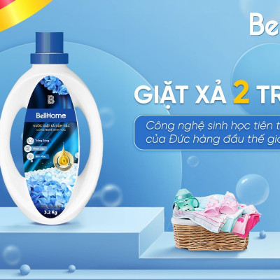 Nước Giặt Xả Công Nghệ Sinh Học Bell Home Hương Tinh Tế 3,2KG