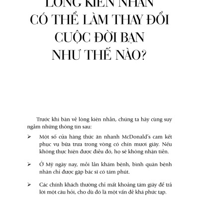 Sức Mạnh Lòng Kiên Nhẫn (Tái Bản)