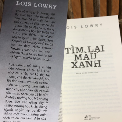 TÌM LẠI MÀU XANH - LOIS LOWRY (PHẦN TIẾP THEO CỦA NGƯỜI TRUYỀN KÝ ỨC)