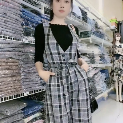 Set áo dệt kim chất lượng cao myqlothing kèm jum yếm dài cá tính.