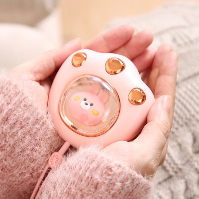 Máy Sưởi Ấm Cầm Tay Hình Chân Gấu - Sạc USB - Tùy Chỉnh Chế Độ Ấm, Tắt / Bật - Kèm Dây Treo Tiện Dụng Giao Màu Ngẫu Nhiên- Hàng nhập khẩu