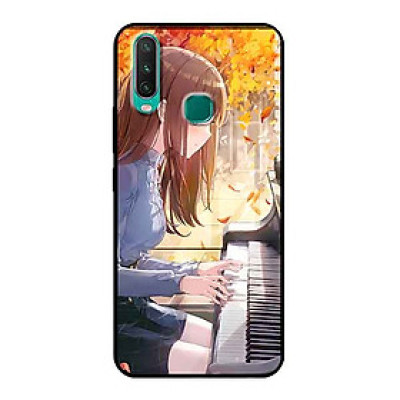 Ốp Lưng in cho Vivo Y15 Mẫu Nàng Đánh Đàn Piano - Hàng Chính Hãng
