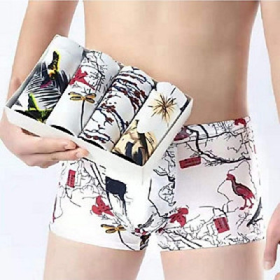 COMBO 4 QUẦN LÓT BOXER NAM cao cấp chất vải mềm mịn, hút mồ hôi tốt, kiểu dáng quyến rũ L2893