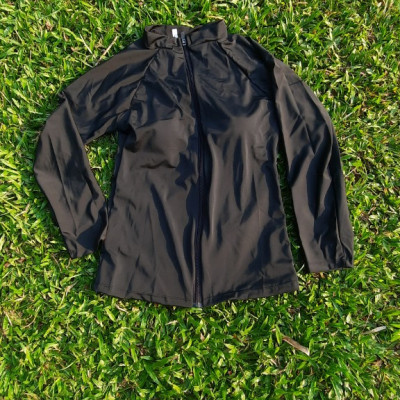 Đồ Bơi Nữ Áo Dài Tay Có Khóa Kéo Quần Lửng