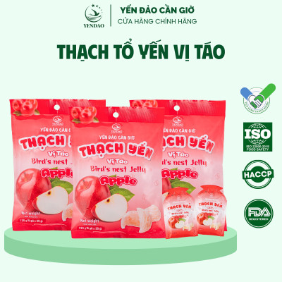 Yến Đảo - Thạch Tổ Yến Vị Táo Hương Vị Trái Cây Tươi Ngon, Dinh Dưỡng Cho Cả Gia Đình