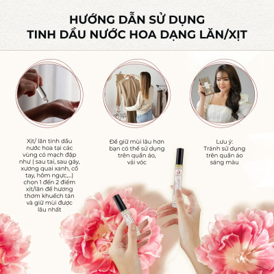 Miss by Jubilé - Tinh dầu nước hoa Pháp Nữ Minisize Dạng lăn 3ml Thơm Lâu, Sang Trọng, Quyến Rũ