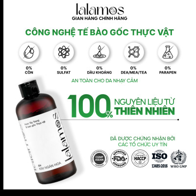 Nước Tẩy Trang Lalamos Đài Kim Ngân Hoa Sạch Sâu 280ml