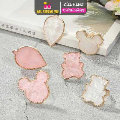 Nhẫn Pha Sơn Vẽ Móng, Nhẫn Pha Màu Nhựa Làm Nail Tiện Lợi, Xoay 360 Độ Điều Chỉnh Linh Hoạt Chuyên Dùng Cho Thợ Làm Nail