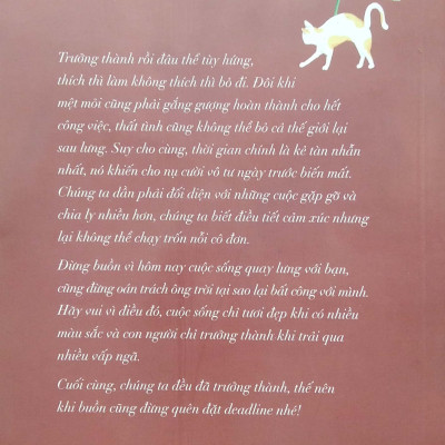 Trưởng Thành Là Khi Nỗi Buồn Cũng Có Deadline